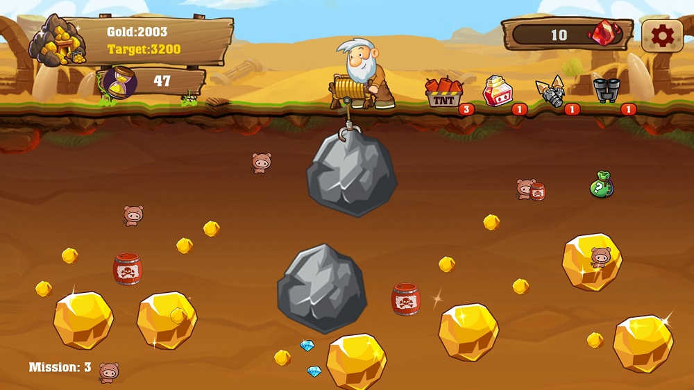 دانلود بازی   Gold Miner Classic: Gold Rush - Mine Mining Games Gold Miner Classic: Gold Rush - Mine Mining Games 